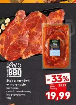 Kaufland Stek z karkówki w marynacie paprykowej K-classic let's bbq oferta