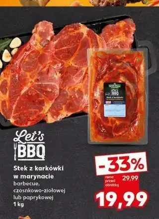 Kaufland Stek z karkówki w marynacie paprykowej K-classic let's bbq oferta