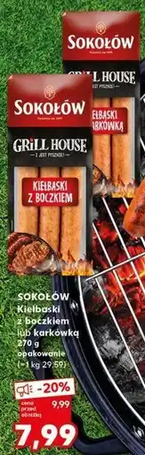 Kaufland Kiełbaski z karkówką Sokołów grill house oferta