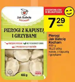 Delikatesy Centrum Pierogi z kapustą i grzybami Jak Babcie Kocham 400g oferta