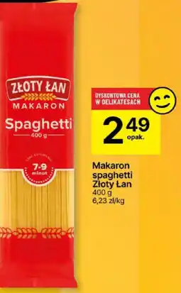 Delikatesy Centrum Makaron spaghetti Złoty Łan 400g oferta