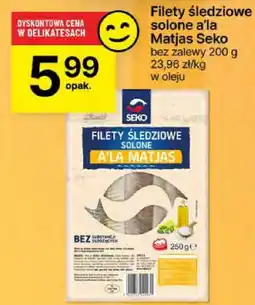 Delikatesy Centrum Filety śledziowe solone a'la Matjas Seko 250g oferta