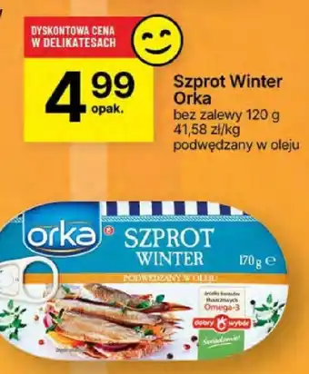 Delikatesy Centrum Szprot Winter Orka 120g oferta
