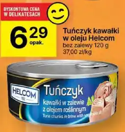 Delikatesy Centrum Tuńczyk kawałki w oleju Helcom 120g oferta