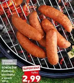 Kaufland Kiełbasa biesiadna z serem Sokołów oferta