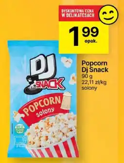 Delikatesy Centrum Popcorn solony DJ Snack 90g oferta