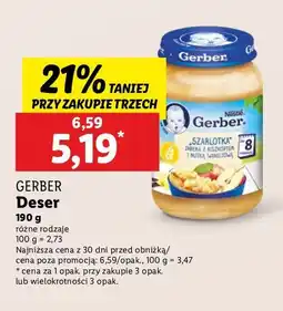 Lidl Szarlotka jabłka z biszkoptem i nutką waniliową Gerber oferta