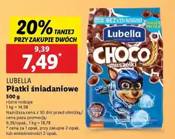 Lidl Płatki muszelki czekoladowe Lubella oferta