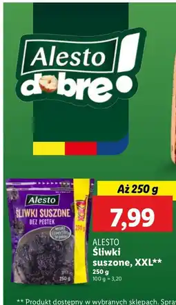 Lidl Śliwki suszone Alesto oferta