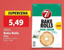 Lidl Bake rolls sour&cream 7 days bake rolls oferta