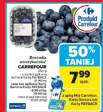 Carrefour Market Borówki amerykańskie Carrefour targ świeżości oferta