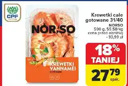 Carrefour Market Krewetki gotowane vannamei Norso oferta