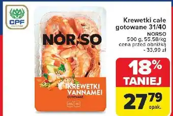 Carrefour Market Krewetki gotowane vannamei Norso oferta