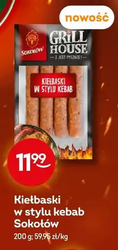 Żabka Kiełbaski w stylu kebab Sokołów oferta