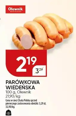Chata Polska Parówkowa wiedeńska 100 g Olewnik oferta