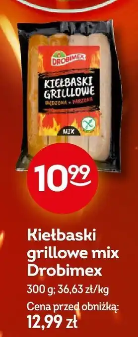 Żabka Kiełbaski grillowe mix Drobimex oferta