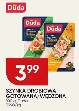 Chata Polska Szynka drobiowa gotowana/wędzona 100 g Duda oferta