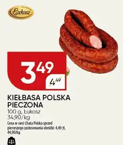 Chata Polska Kiełbasa polska pieczona 100 g Łukosz oferta