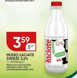 Chata Polska Mleko Łaciate świeże 3,2% 1 l SM Mlekpol oferta