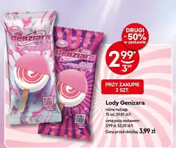 Żabka Lody Genizara różne rodzaje 75ml Koral oferta