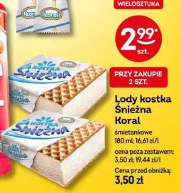 Żabka Lody kostka Śnieżna 180 ml Koral oferta