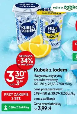 Żabka Kubek z lodem klasyczny, z cytryną Żabka oferta