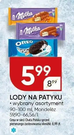 Chata Polska Lody na patyku Milka Mondelez oferta