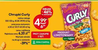 Żabka Chrupki Curly 100-120g Lorenz oferta