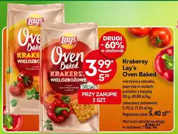 Żabka Krakersy Lay's Oven Baked pomidor z bazylią 80g oferta