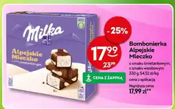 Żabka Bombonierka Alpejskie Mleczko o smaku śmietankowym 330g Milka oferta