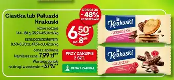 Żabka Ciastka lub paluszki Krakuski różne rodzaje 144-181g oferta