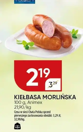 Chata Polska Kiełbasa morlińska 100 g Morliny oferta