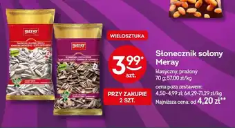 Żabka Słonecznik solony Meray klasyczny oferta