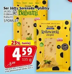 Prim Market Ser żółty Serenada plastry 135 g Spomlek oferta