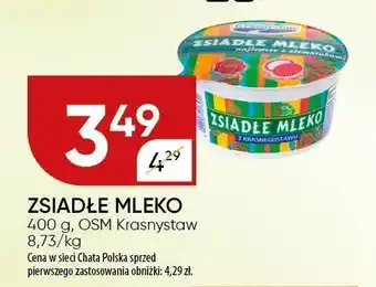Chata Polska Zsiadłe mleko 400 g OSM Krasnystaw oferta