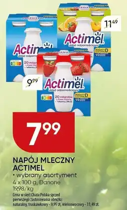 Chata Polska Napój mleczny actimel 4 x 100 g Danone oferta