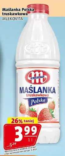 Prim Market Maślanka Polska truskawkowa 1 l Mlekovita oferta