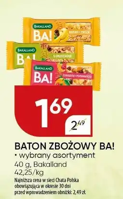 Chata Polska Baton zbożowy BA! Bakalland oferta
