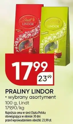 Chata Polska Praliny Lindor Lindt oferta