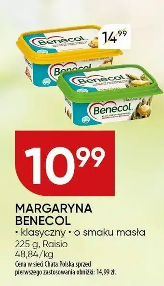 Chata Polska Margaryna benecol klasyczny o smaku masła 225 g Raisio oferta
