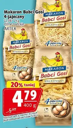 Prim Market Makaron Babci Gosi 4-jajeczny 400g Artex oferta