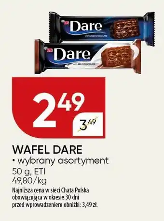 Chata Polska Wafel Dare 50g ETI oferta