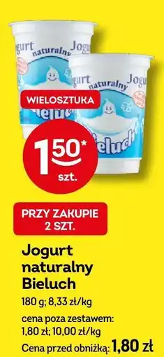 Żabka Jogurt naturalny Bieluch 180g oferta