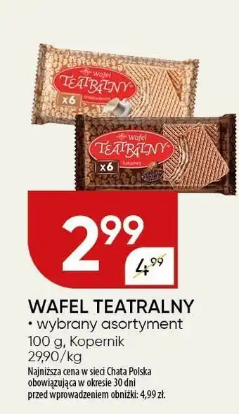 Chata Polska Wafel Teatralny 100g Kopernik oferta