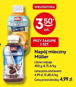 Żabka Napój mleczny Müller różne rodzaje 400g oferta