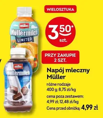 Żabka Napój mleczny Müller różne rodzaje 400g oferta