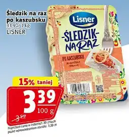 Prim Market Śledzik na raz po kaszubsku 100g LISNER oferta