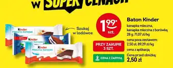 Żabka Baton Kinder kanapka mleczna 28g oferta