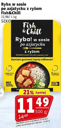 Prim Market Ryba w sosie po azjatycku z ryżem 500g SEKO oferta