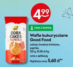 Żabka Wafle kukurydziane Good Food cebula i kwaśna śmietana, paprika 120g oferta